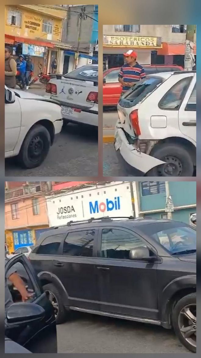 Carambolazo entre cinco vehículos deja dos lesionados