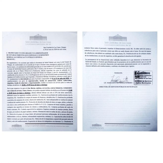 AYUNTAMIENTO DE SAN CRIST&Oacute;BAL ESTABLECE NUEVAS DISPOSICIONES PARA LA VENTA DE BEBIDAS ALCOH&Oacute;LICAS EN EL MUNICIPIO