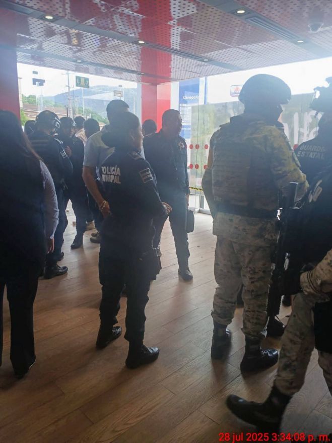 Policía Municipal atiende robo a trabajadores del Ayuntamiento de San Cristóbal